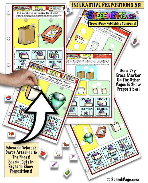 Interactive Preposition Activity SpeechPages 5B!